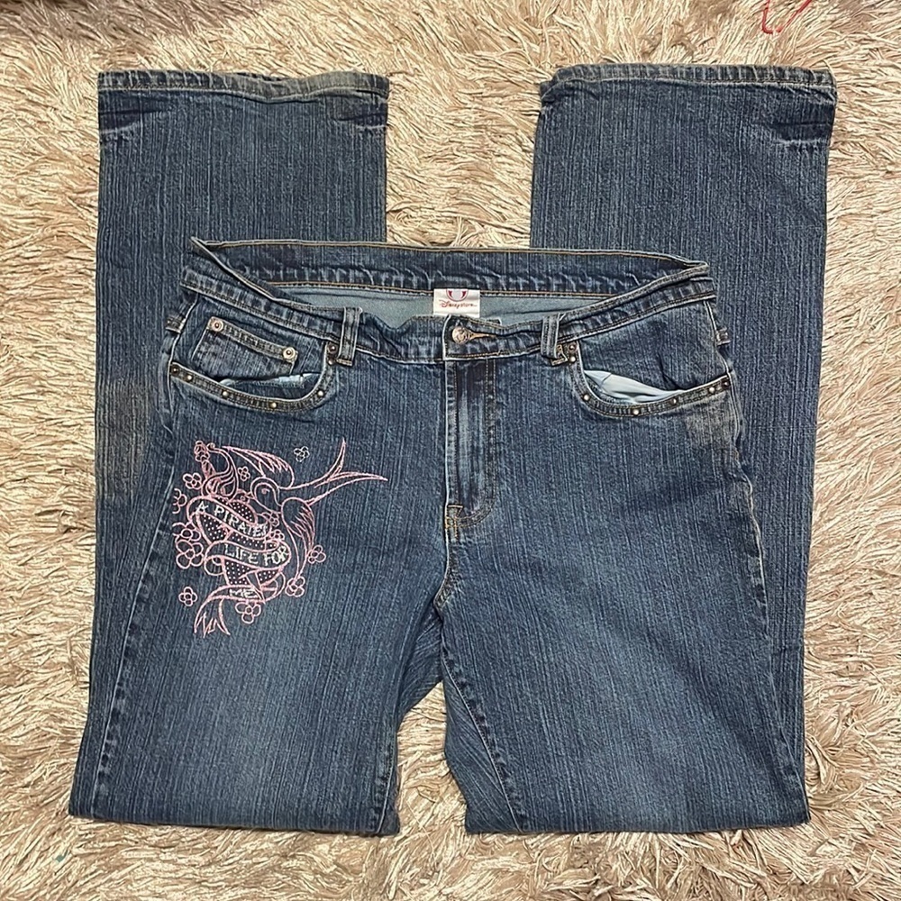 Disney‎ Pirates Of The Caribbean Woman’s Straight Leg Blue Jeans